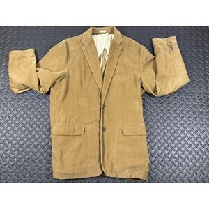 J.Crew Vintage Cord Corduroy Blazer Jacket Brown Mens Large Sport Coat #88640
